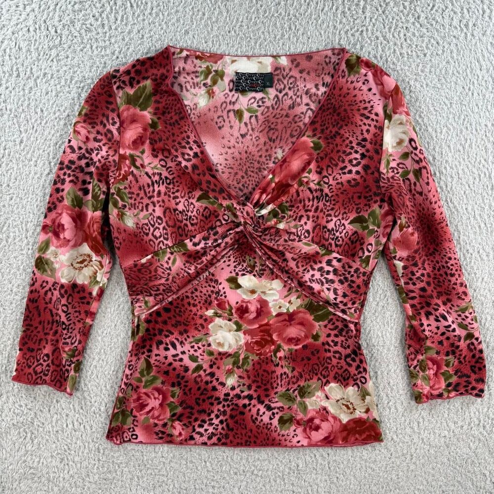 Moa-moa Women's Red and Pink Blouse
